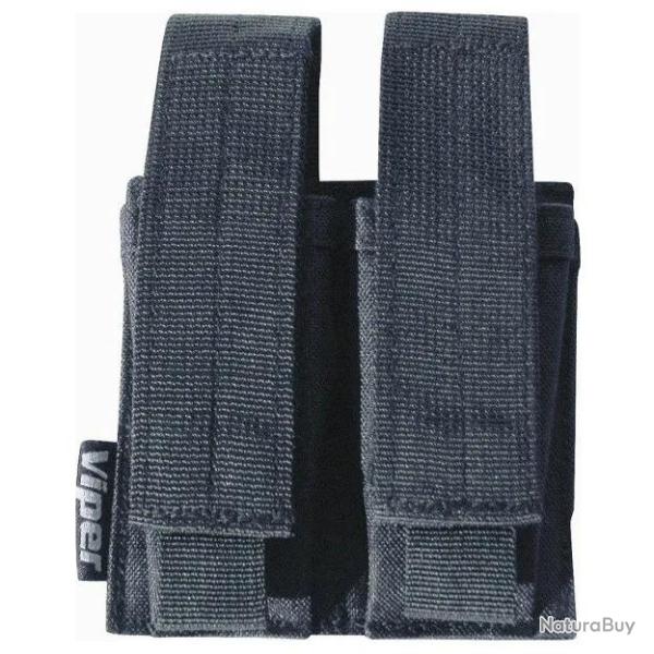 Poche Molle Double Chargeur Pistolet Noir Viper Tactical