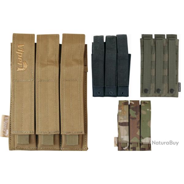 Poche Molle Triple Chargeurs ARP9 et PM5 Vert Viper Tactical