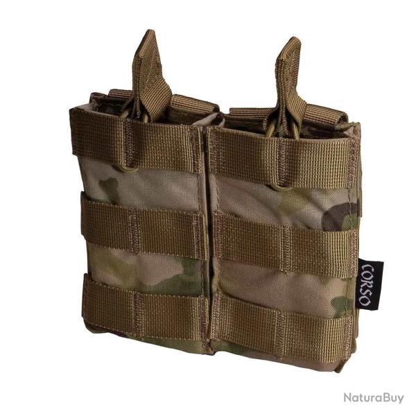 Poche Porte-chargeurs Double M4 Dagger MOLLE Noir - Corso Tactical