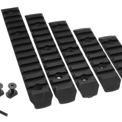 Set de 6 Rails M-Lok en Nylon Noir - BO Manufacture