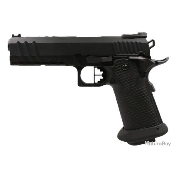 R�plique de Poing Gaz AW Custom HX2033 Semi / Full Auto Noir 1.0J