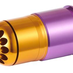Grenade 40mm &agrave; Gaz 60 Billes Violet et Orange - Lancer Tactical