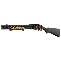 R&eacute;plique de Fusil &agrave; Pompe M870 Strike Industries Noire et Tan - Golden Eagle