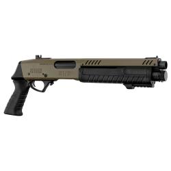 R&eacute;plique Fusil &agrave; Pompe Fabarm STF12 Short Initial Tan Gaz - Bo Manufacture