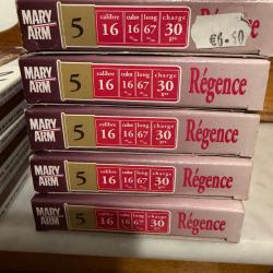 50 cartouches Mary R&eacute;gence cal 16/70 plomb no 5 -30gr