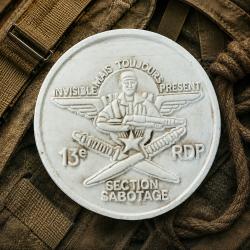 Bas relief ton pierre Section Sabotage du 13&deg; RDP