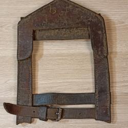 Porte-pelle Allemand d'infanterie en cuir d'&eacute;poque ww1
