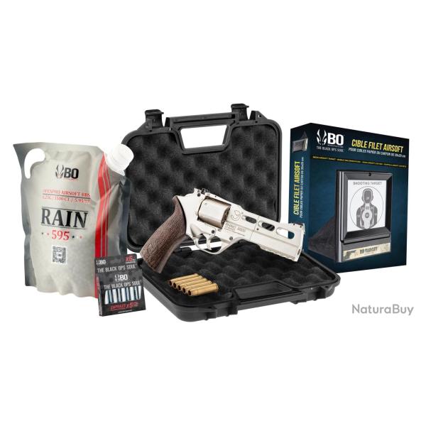 Pack Revolver Airsoft CO2 Chiappa Rhino 50DS avec Billes, Capsules, Cible et Mallette - Chiappa Lois