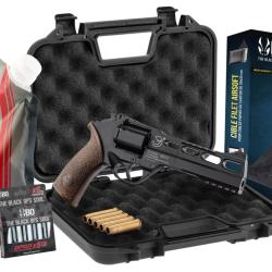 Pack Airsoft Revolver CO2 Chiappa Rhino 60DS avec Billes, Cibles et Mallette - Chiappa Loisirs