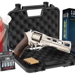 Pack Airsoft Revolver CO2 Chiappa Rhino 60DS avec Billes, Cibles et Mallette - Chiappa Loisirs