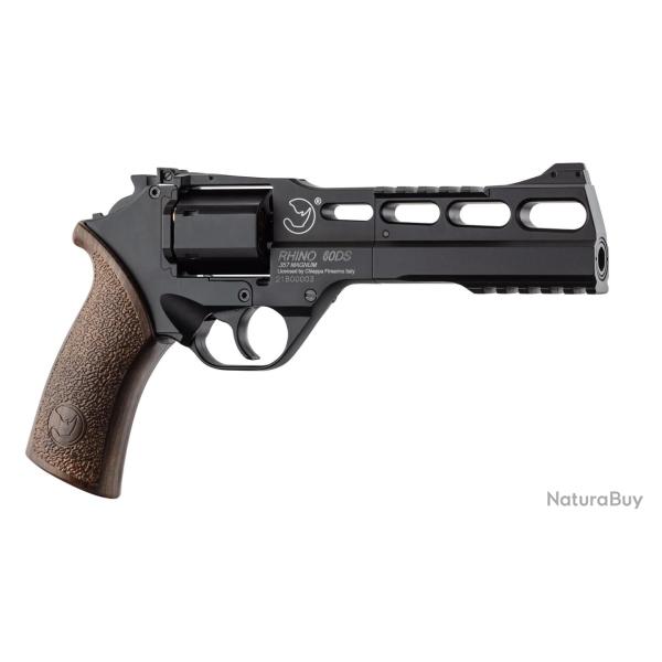 R�plique Airsoft Revolver CO2 Chiappa Rhino 60DS Black Mat 0,95J - Chiappa Loisirs