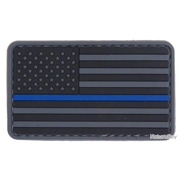 Patch PVC Drapeau USA Blue Line - Lancer Tactical