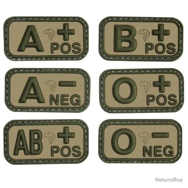 Patch PVC Groupe Sanguin Vcam B+ Viper Tactical