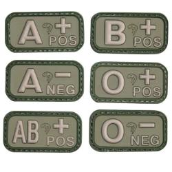 Patch PVC Groupe Sanguin Vert B+ Viper Tactical