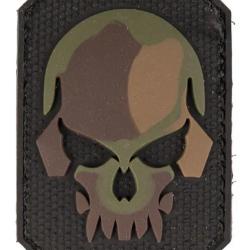 Patch PVC T&ecirc;te de Mort Camo 6 x 4.5cm Sport Attitude
