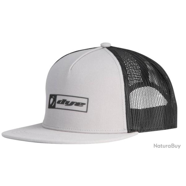 Casquette Dye Hat Squared Trucker Gris/Noir - Dye