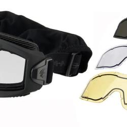Masque S&eacute;rie Aero Thermal avec 3 &Eacute;crans Noir Lancer Tactical