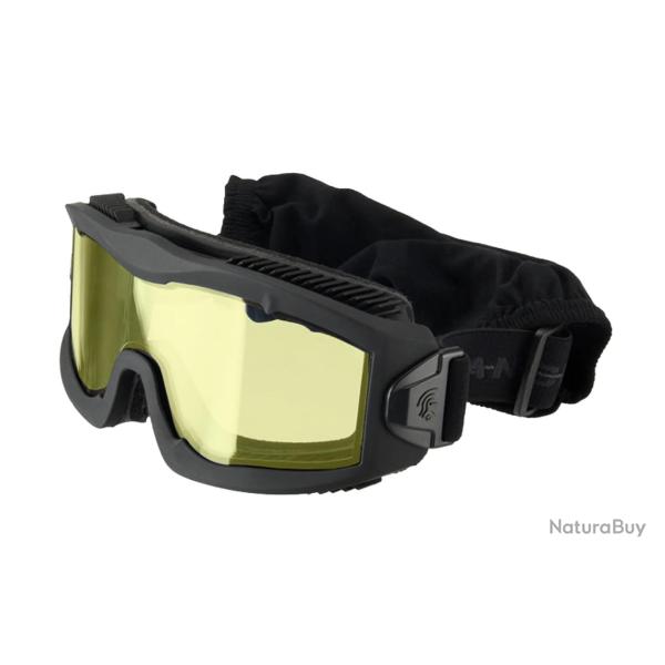 Masque S�rie Aero Thermal Noir et Jaune avec Verre Jaune Lancer Tactical