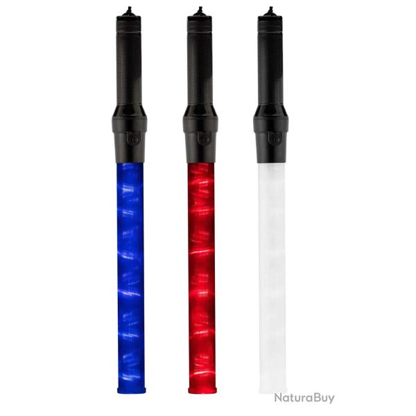 B�ton Lumineux Clignotant Rouge ou Bleu � Piles Impact Defender
