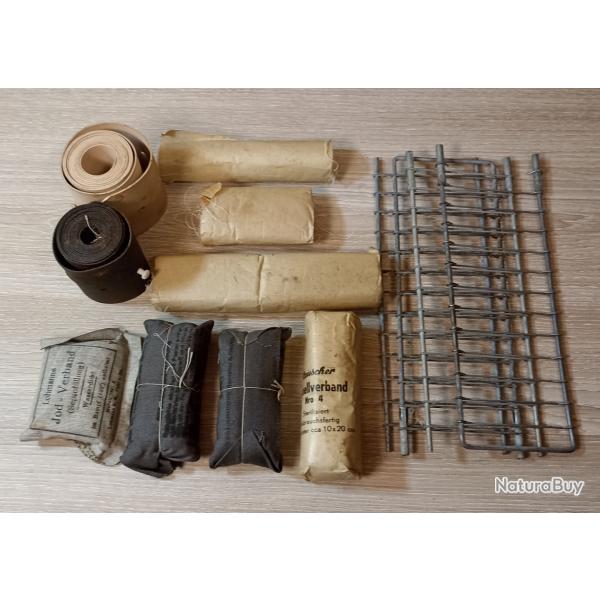 Lot M�dical Allemand contenu de caisse Verbandkasten ww2
