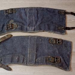 Paire de gu&ecirc;tres Allemande de la Luftwaffe Gamaschen ww2
