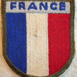 insigne Patch France &eacute;poque WWII fabrication US ref BEA24FRA001