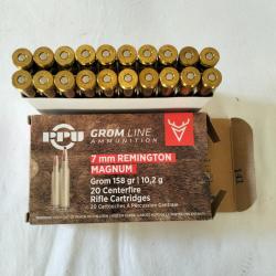 Une bo&icirc;te 7 mm remington Magnu Le prix comprend l'envoi