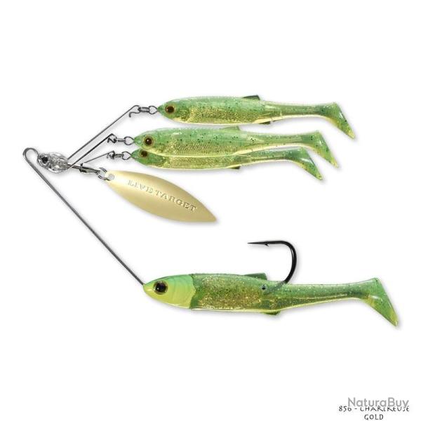 Spinnerbait Live Target Baitball Spinner Rig Medium 14g 856 - Lime Chartreuse / Gold
