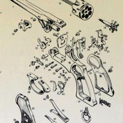 revolver Webley 455 MKVI : pi&egrave;ce num&eacute;ro 41 de l'&eacute;corch&eacute;