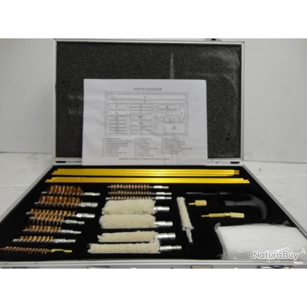 Coffret LUXE de nettoyage 27 pi�ces pour carabines / fusils