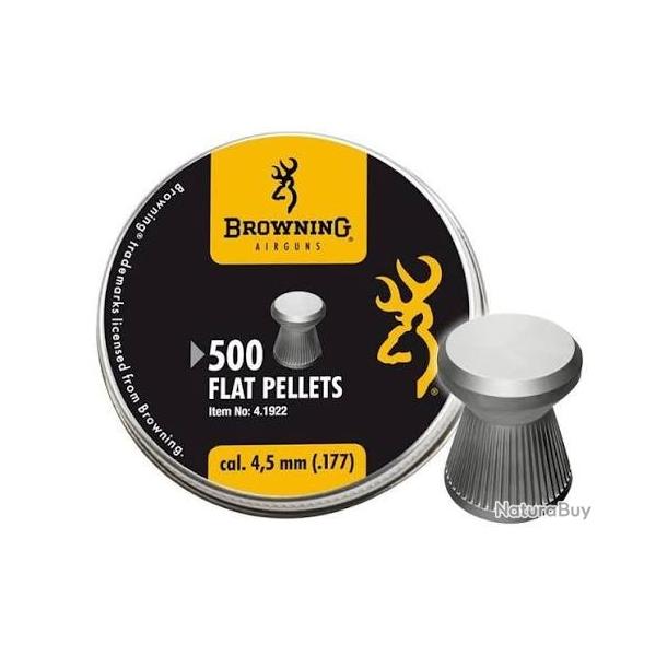500 Plomb BROWNING Cal 4,5mm Plat