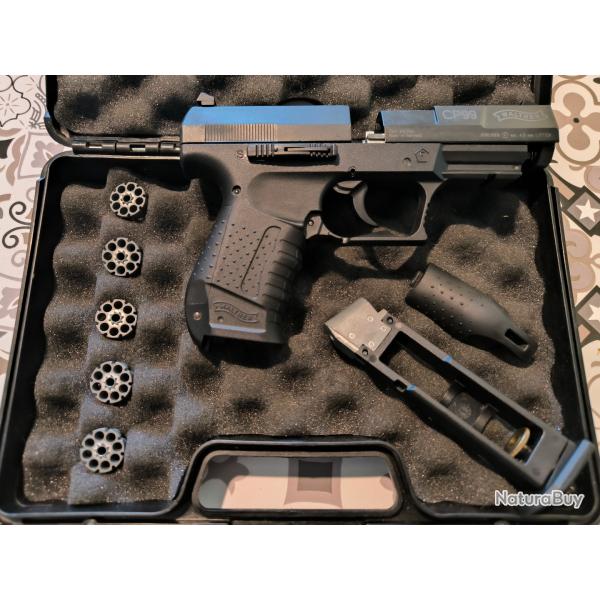 Pistolet Walther CP99 BLACK co2 cal.4,5mm / 5 barillets