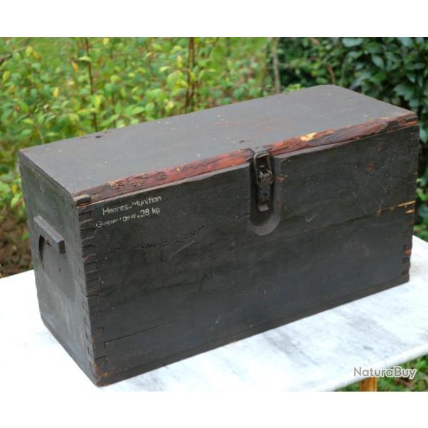 Caisse 3 douilles 15 cm s.Fh.18 - troupe d'occupation Normandie 1944 - SL22FH004