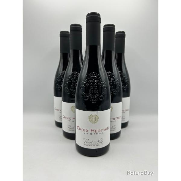 Croix-Heritage - Vin Rouge - Pinot Noir Vin de France - NM - 1� - Sans Prix R�serve - 6 Bouteilles