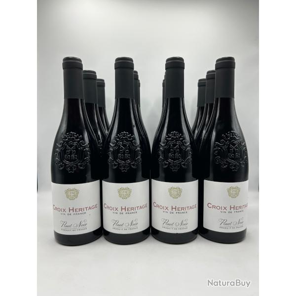 Croix-Heritage - Vin Rouge - Pinot Noir Vin de France - NM - 1� - Sans Prix R�serve - 12 Bouteilles