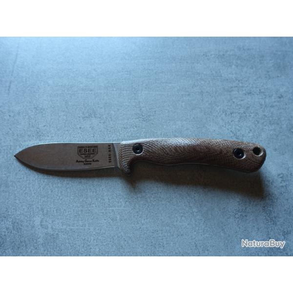 ESEE AGK + cuir + Firesteel