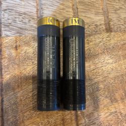 Lot de 2 chokes Browning Invector plus cal 20 1/4 et 1/2