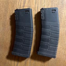 Lot de 2 chargeurs G&G Armament Mid-Cap 120 billes - M4/M16 AEG