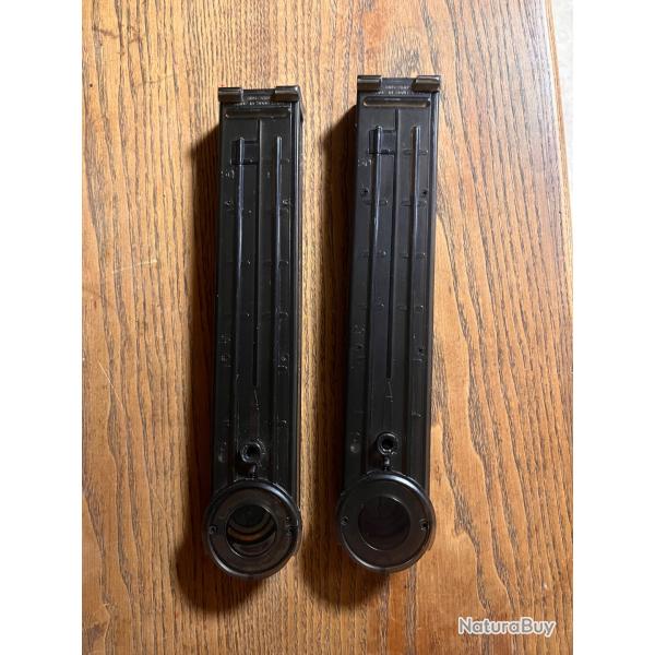 Lot de 2 chargeurs King Arms pour r�pliques airsoft P90 AEG.