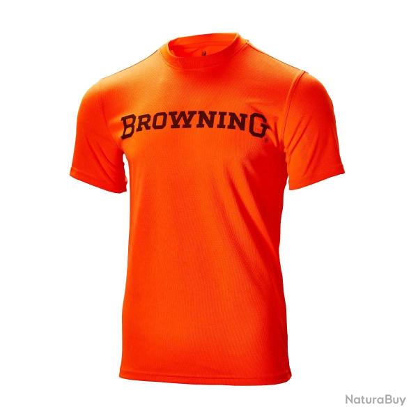 DESTOCKAGE ! T-shirt Browning Teamspirit Orange Blaze