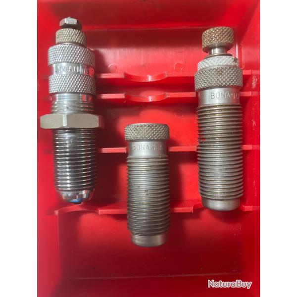 Jeu trois outils 38/357 pour presse de rechargement(2 bonanza et un Lyman)