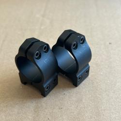 Paire de colliers warne diam 25,4mm pour rail 21mm