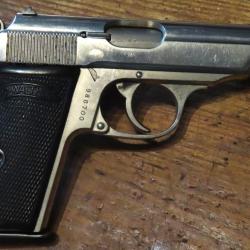 Pistolet Walther PP fabrication allemande affectation &agrave; la douane (1940/45) calibre 7,65