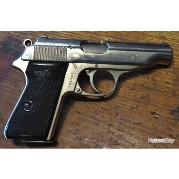 Pistolet Walther PP fabrication allemande affectation � la douane (1940/45) calibre 7,65