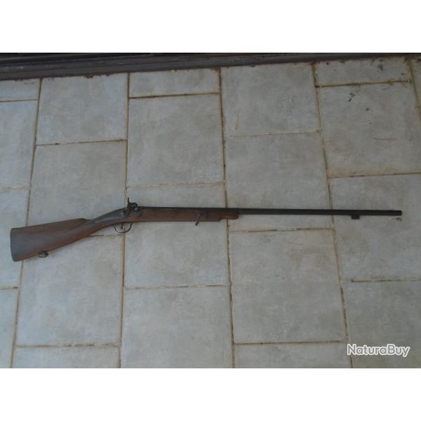 Ancienne CARABINE de CHASSE � POUDRE NOIRE