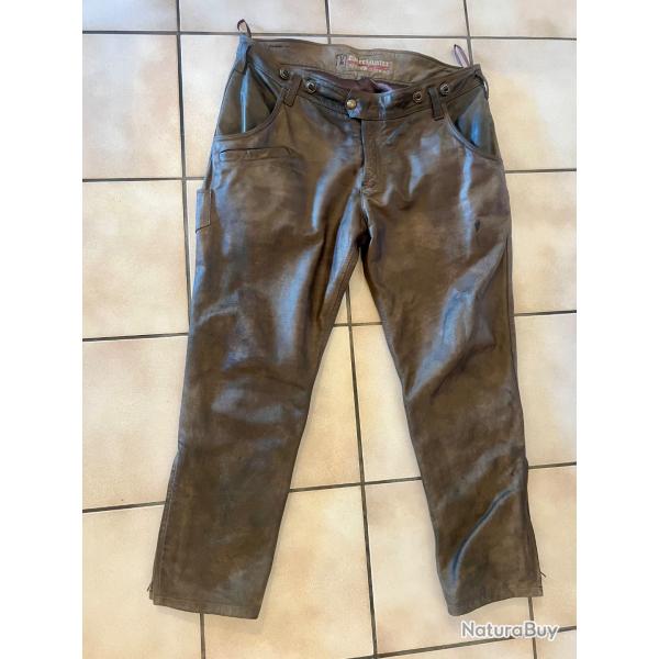 Pantalon en cuire deerhunter