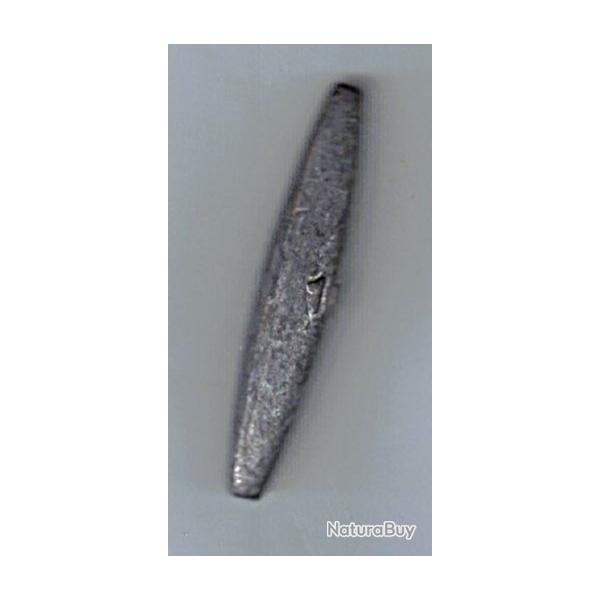 8 Plombs type olive longue perc�e 10 gr.