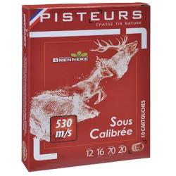 Balle Pisteurs Brenneke sous calibr&eacute;e Cal.12/70mm 20G bo&icirc;te de 10