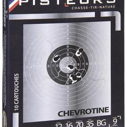 Chevrotine Pisteurs Cal.12/70mm 9 grains 35G bourre grasse bo&icirc;te de 10