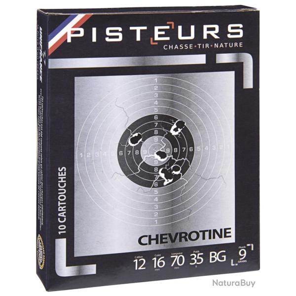 Chevrotine Pisteurs Cal.12/70mm 9 grains 35G bourre grasse bo�te de 10
